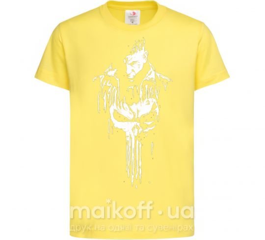 Дитяча футболка Punisher white Лимонний фото
