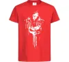 Детская футболка Punisher white Красный фото