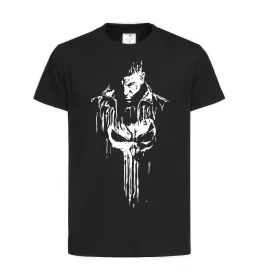 Детская футболка Punisher white Черный фото