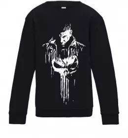 Детский Свитшот Punisher from Ukraine Черный фото