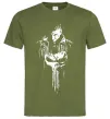 Чоловіча футболка Punisher white Оливковий фото