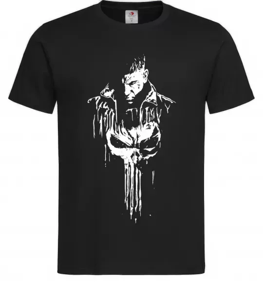 Чоловіча футболка Punisher white Чорний фото