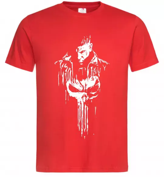 Чоловіча футболка Punisher white Червоний фото