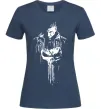 Женская футболка Punisher white Темно-синий фото