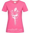 Жіноча футболка Punisher white Яскраво-рожевий фото