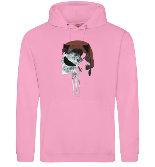 Мужская толстовка (худи) Punisher red Розовый фото