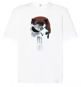 Футболка Оверсайз Punisher from Ukraine Черный фото