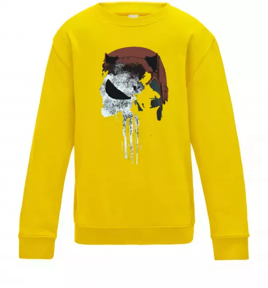 Детский Свитшот Punisher red Солнечно желтый фото