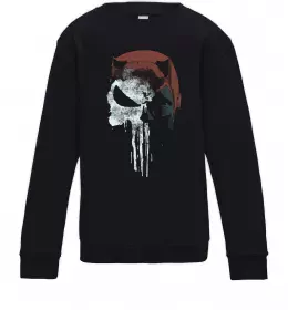 Детский Свитшот Punisher from Ukraine Черный фото