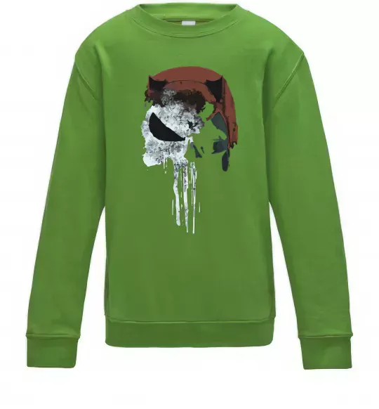 Детский Свитшот Punisher red Лаймовый фото