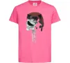 Детская футболка Punisher red Ярко-розовый Детская футболка Punisher red Ярко-розовый фото