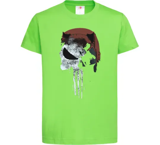 Детская футболка Punisher red Лаймовый фото