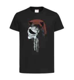 Детская футболка Punisher red Черный фото