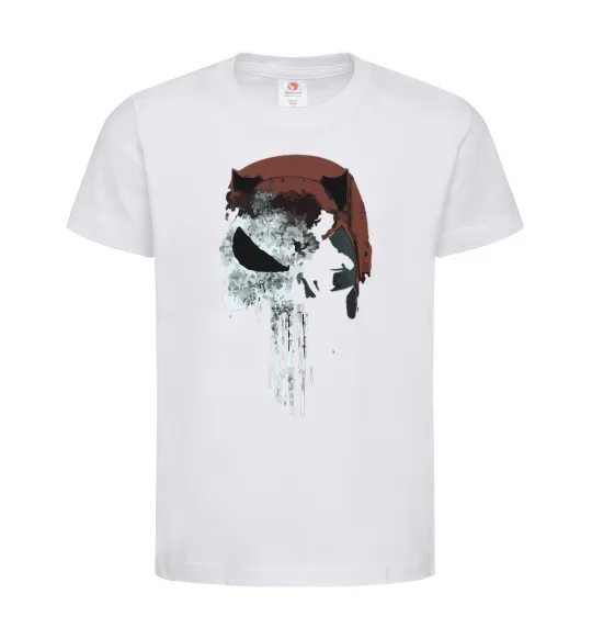 Дитяча футболка Punisher red Білий фото