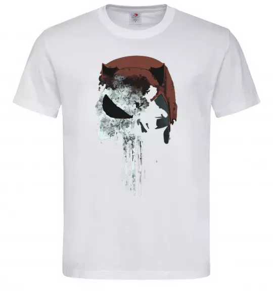 Мужская футболка Punisher red Белый фото