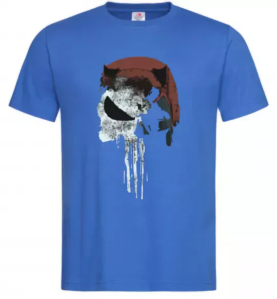 Мужская футболка Punisher red Ярко-синий фото