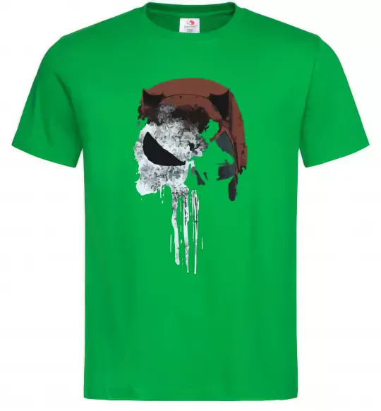 Мужская футболка Punisher red Зеленый фото