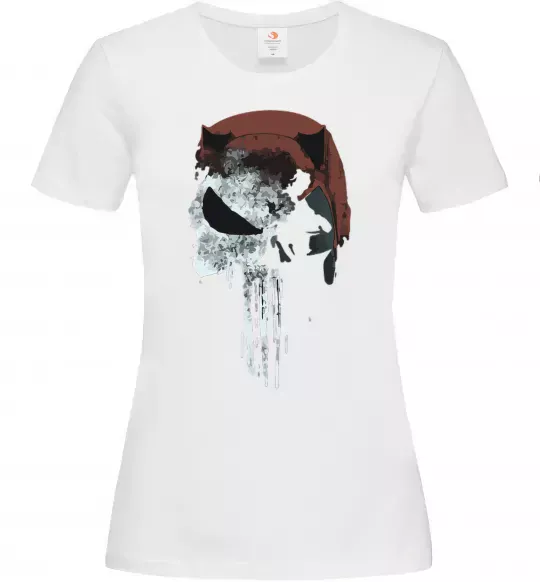 Жіноча футболка Punisher red Білий фото