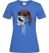 Жіноча футболка Punisher red Яскраво-синій Жіноча футболка Punisher red Яскраво-синій фото