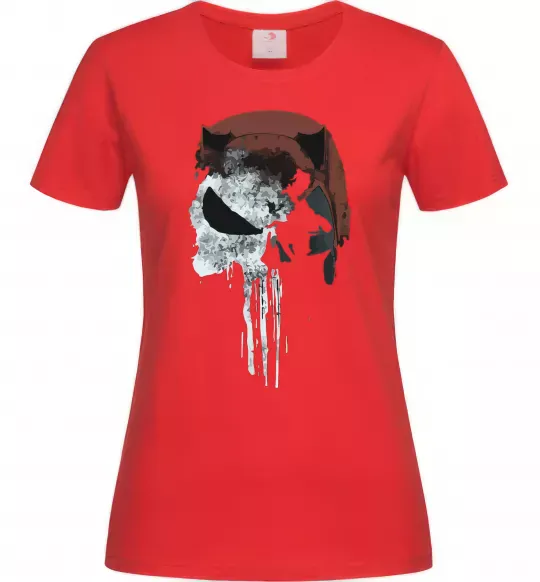 Жіноча футболка Punisher red Червоний фото