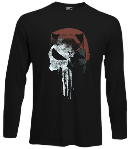 Лонгслів Punisher red Чорний фото