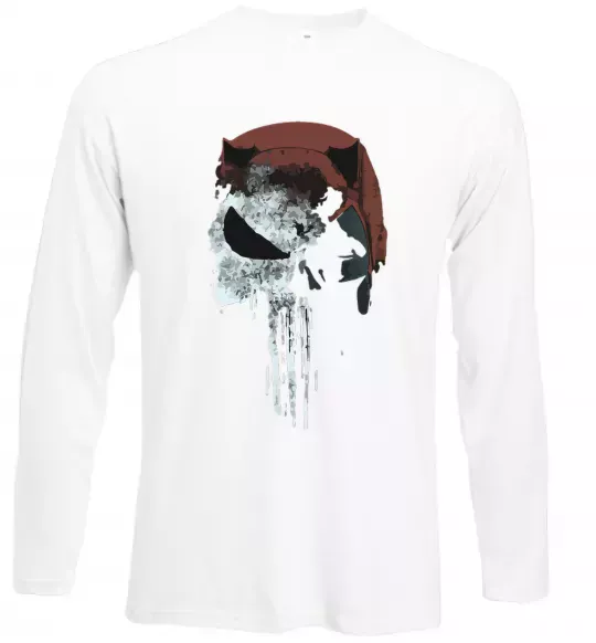 Лонгслів Punisher red Білий фото