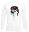 Лонгслів Punisher red Білий фото