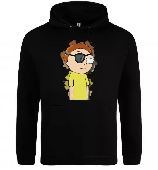 Чоловіча толстовка (худі) Evil Morty Чорний фото