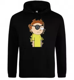 Мужская толстовка (худи) Evil Morty Черный фото