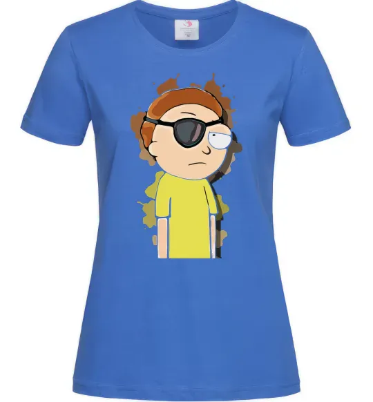 Женская футболка Evil Morty Ярко-синий фото