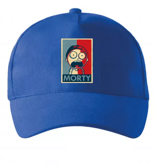 Кепка Морті арт Ярко-синий фото