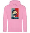 Женская толстовка (худи) Морті арт Розовый фото