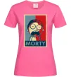 Женская футболка Морті арт Ярко-розовый Женская футболка Морті арт Ярко-розовый фото