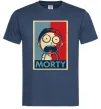 Чоловіча футболка Морті арт Темно-синій Чоловіча футболка Морті арт Темно-синій фото