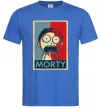 Чоловіча футболка Морті арт Яскраво-синій Чоловіча футболка Морті арт Яскраво-синій фото