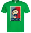 Чоловіча футболка Морті арт Зелений Чоловіча футболка Морті арт Зелений фото