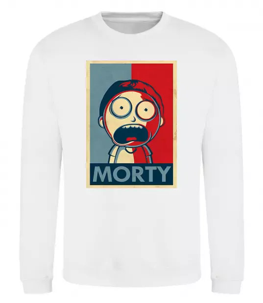 Світшот Морті арт Білий фото