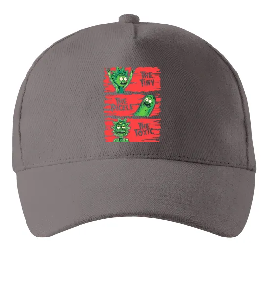 Кепка The tiny the pickle the toxic Серый фото