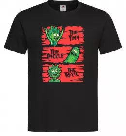 Чоловіча футболка The tiny the pickle the toxic Чорний фото