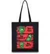 Эко-сумка The tiny the pickle the toxic Черный фото