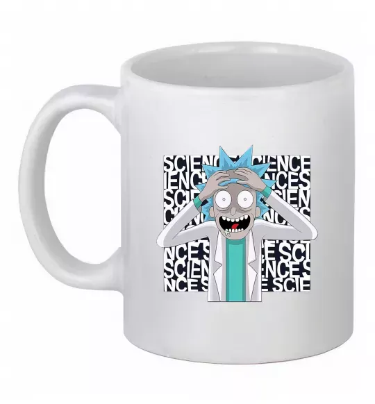 Чашка керамічна Science Rick Білий фото