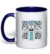 Чашка с цветной ручкой Science Rick Глубокий темно-синий Чашка с цветной ручкой Science Rick Глубокий темно-синий фото