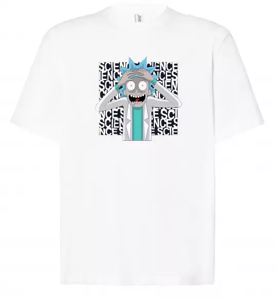 Футболка Оверсайз Science Rick Белый фото