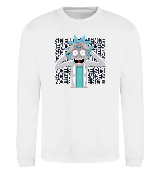 Свитшот Science Rick Белый фото