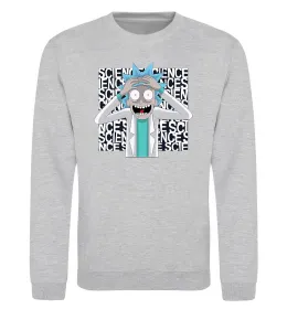 Свитшот Science Rick Серый меланж фото