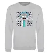 Свитшот Science Rick Серый меланж фото