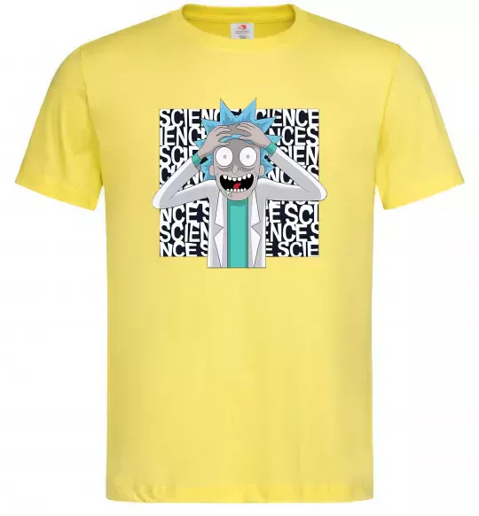 Чоловіча футболка Science Rick Лимонний фото