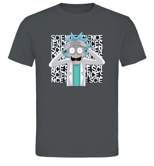 Чоловіча футболка Science Rick Графіт фото