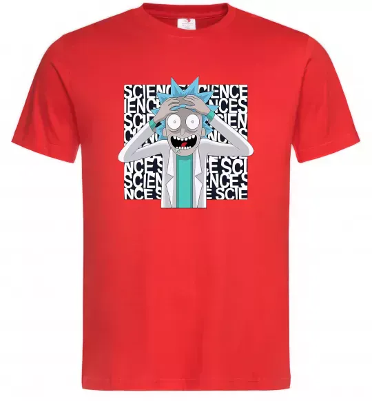 Чоловіча футболка Science Rick Червоний фото