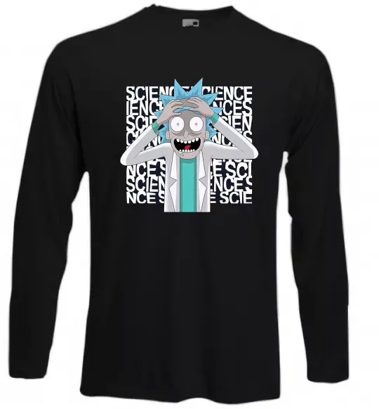 Лонгслив Science Rick Черный фото